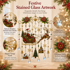 49% OFF – 🎄Handmade Christmas Stained Drops & Ready-to-Hang Holiday Decor ✨