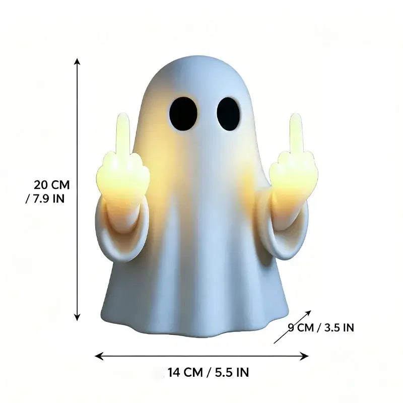 Halloween Ghost Middle Finger Night Light