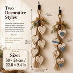 🤎 Handcrafted Hanging Heart Wall Decor – A Heartwarming Gift for Every Home