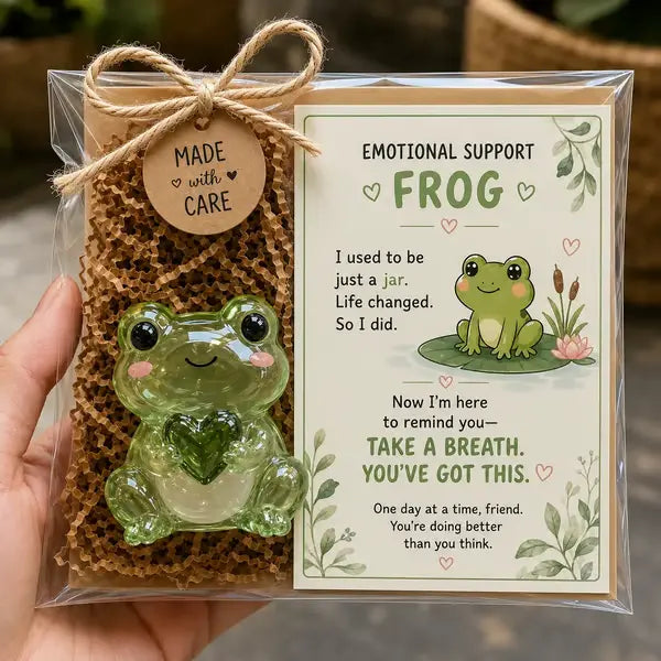 🌸🐝🦛 Emotional Support Glass Animal Gift Set – A Meaningful Little Reminder That You Matter 💕