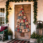 🎄Beginner-Friendly DIY Oversized Patchwork Christmas Tree Door Hanging Kit