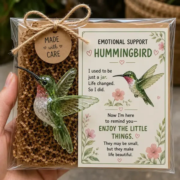 🌸🐝🦛 Emotional Support Glass Animal Gift Set – A Meaningful Little Reminder That You Matter 💕