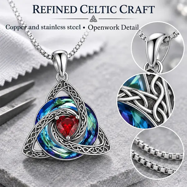 🔥🛡️ Celtic Birthstone Shield: Wear Your Protection & Story ✨