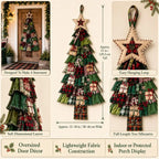 🎄Beginner-Friendly DIY Oversized Patchwork Christmas Tree Door Hanging Kit