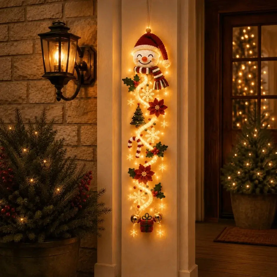 ⏳ Last day! 49% OFF – 🎄✨🎅 Glowing Christmas Door Hanger