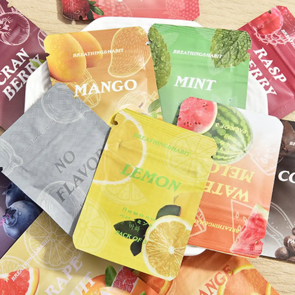 AeroVeya flavored breathing necklace with mint and fruit options