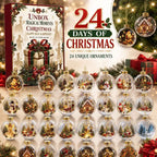 24-Day Vintage Christmas Ornament Advent Calendar