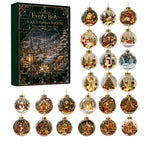 24-Day Vintage Christmas Ornament Advent Calendar