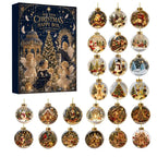 24-Day Vintage Christmas Ornament Advent Calendar
