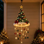 🎅 Lighted Santa Hat Hanging Chandelier 🎄
