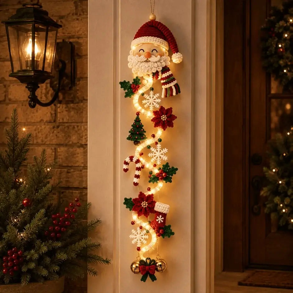 ⏳ Last day! 49% OFF – 🎄✨🎅 Glowing Christmas Door Hanger