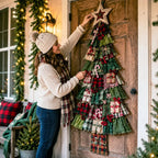 🎄Beginner-Friendly DIY Oversized Patchwork Christmas Tree Door Hanging Kit