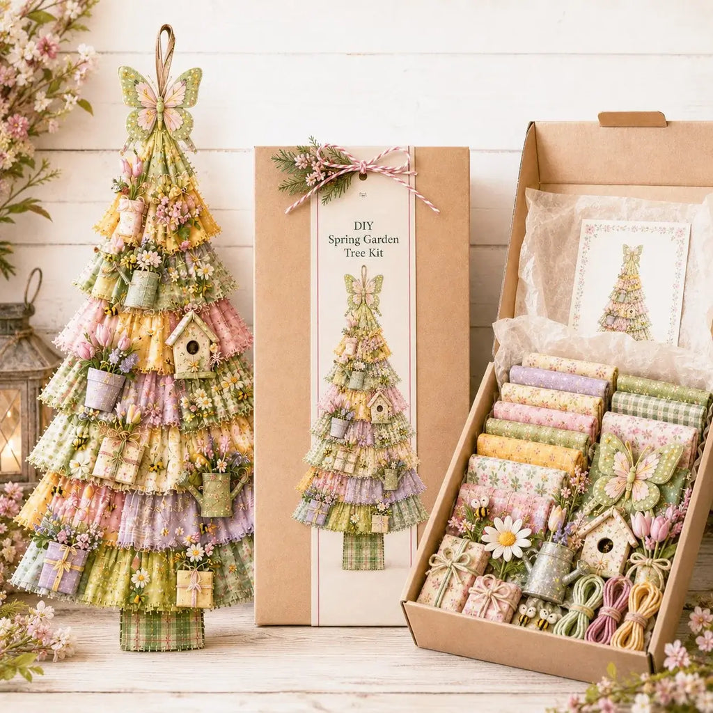 🎄Beginner-Friendly DIY Oversized Patchwork Christmas Tree Door Hanging Kit