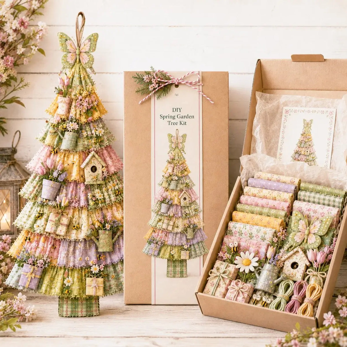 🎄Beginner-Friendly DIY Oversized Patchwork Christmas Tree Door Hanging Kit