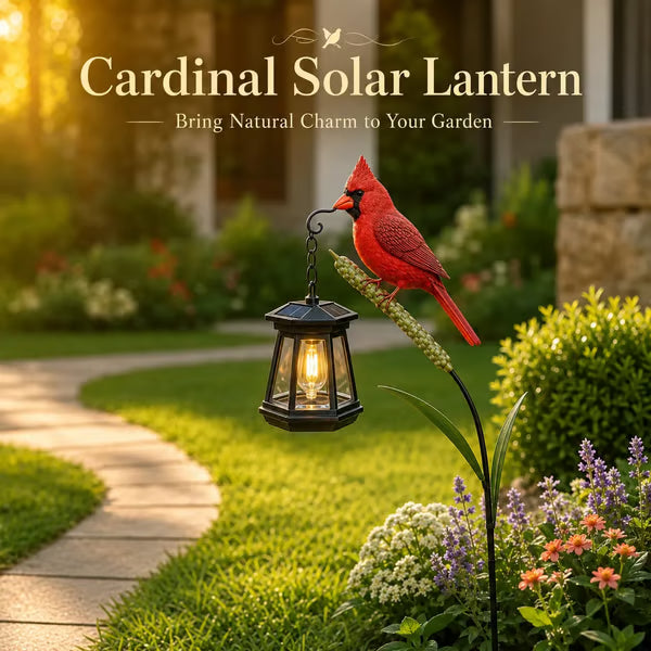 🐦 Cardinal Solar Light—A Beautiful Garden Light That Feels Full of Life