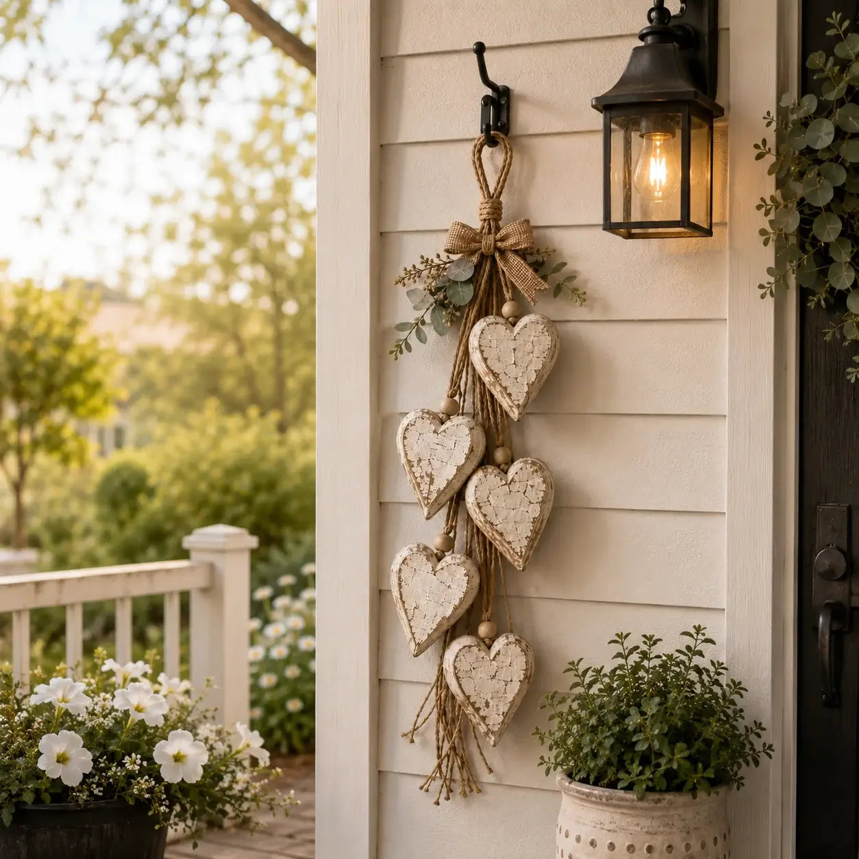 🤎 Handcrafted Hanging Heart Wall Decor – A Heartwarming Gift for Every Home