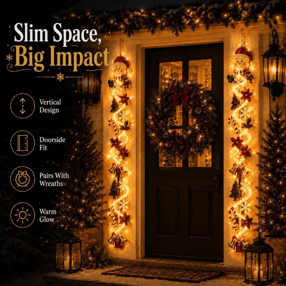 ⏳ Last day! 49% OFF – 🎄✨🎅 Glowing Christmas Door Hanger
