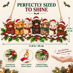 ✨ Whimsical Winter Suncatchers(11 types) | Shatterproof "Stained-Glass" Acrylic Window Hangings 🎄